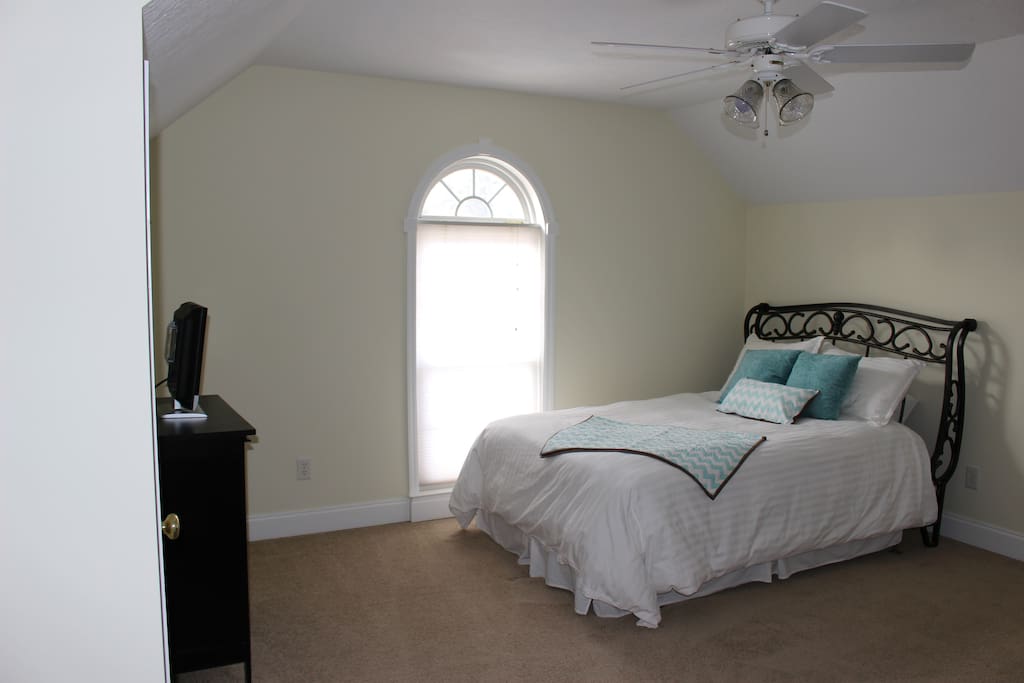 guest bed with tv
