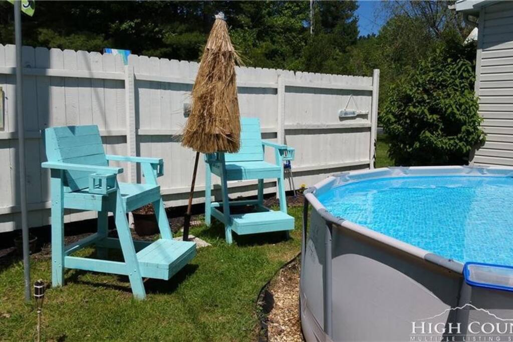 Private back yard.