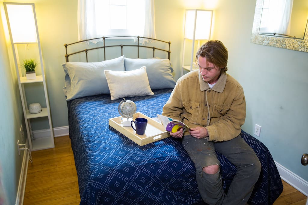 The Hemingway room can be a quiet escape from the historic and busy holy city just a few steps outside the property.
