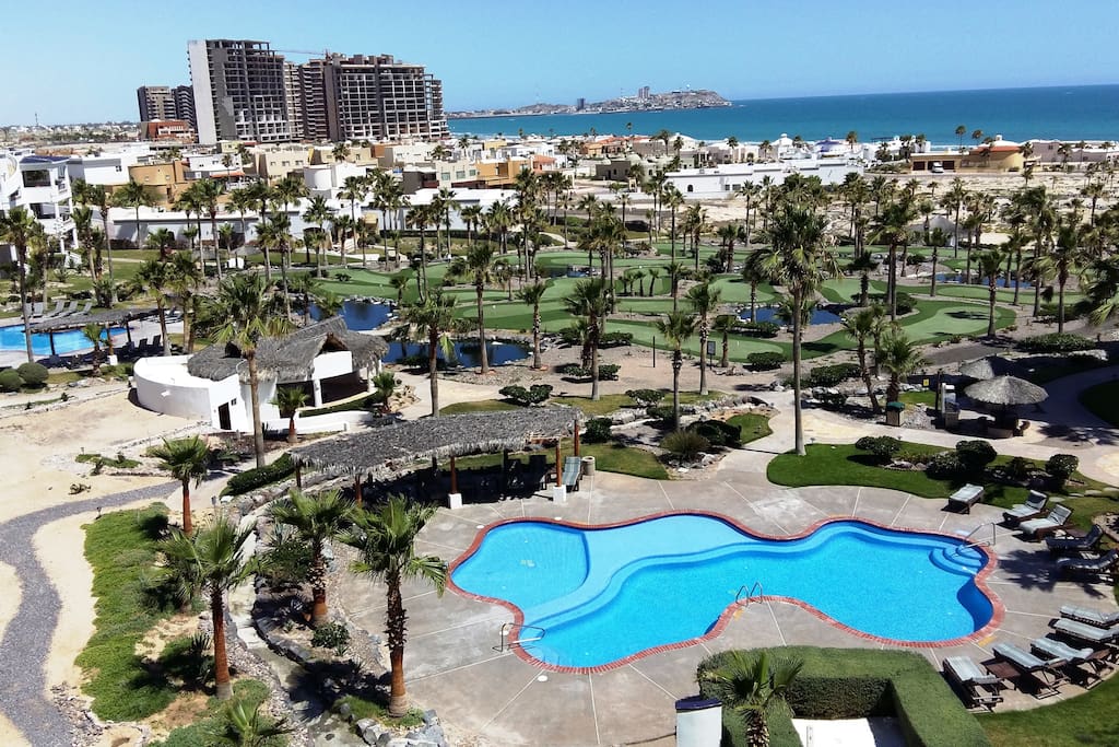 One of three pools in the Resort