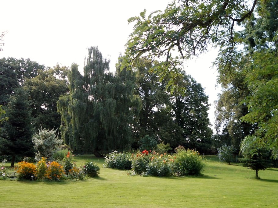 Großes, parkähnliches Grundstück