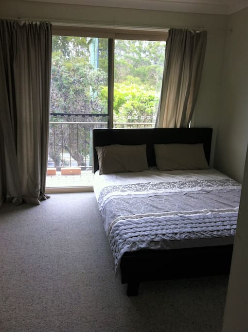 second bedroom, sharing balcony with the living room