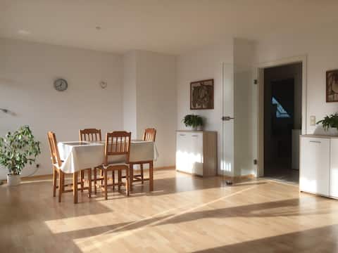 Spacious apartment, very good transport connection