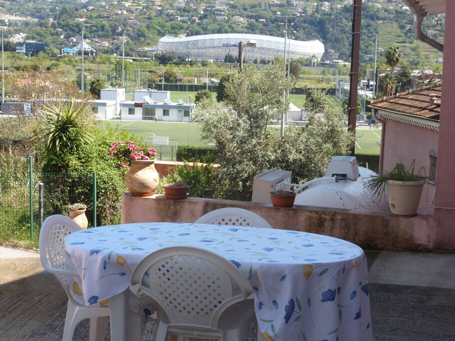 Terrasse individuelle avec vue dégagée