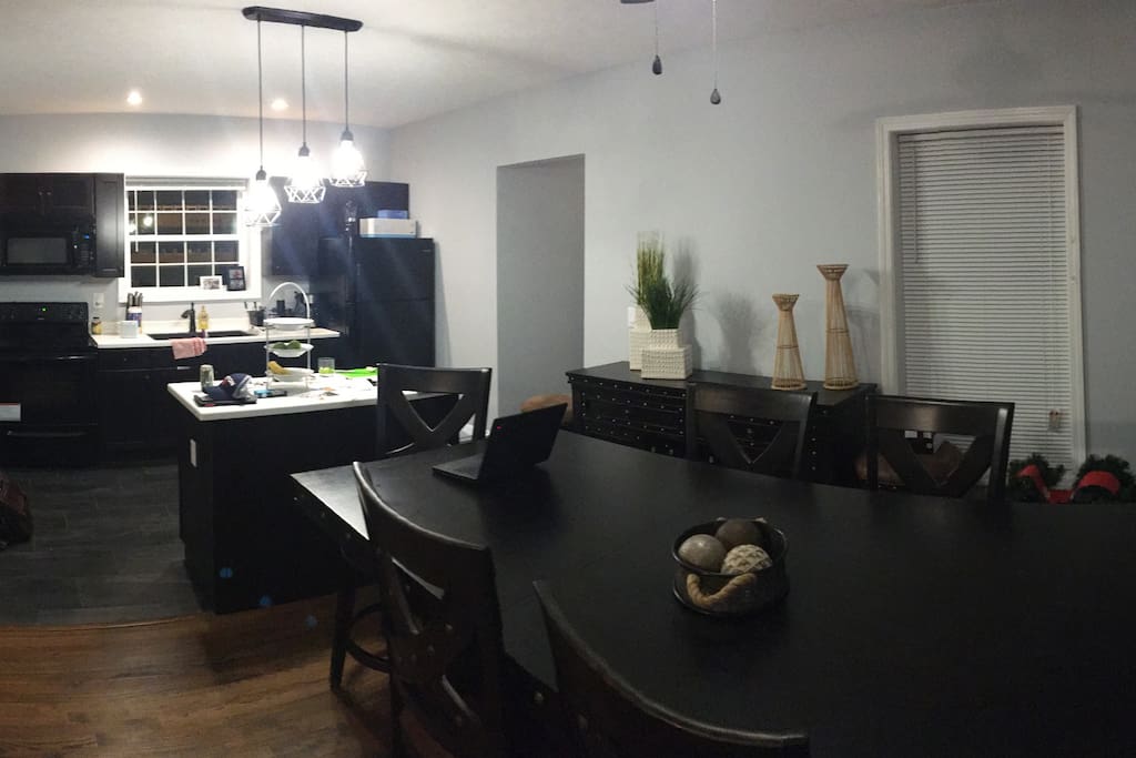 Kitchen and dining room