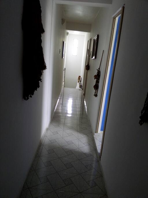 Corredor de acesso aos quartos