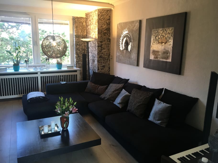 Living room with big sofa