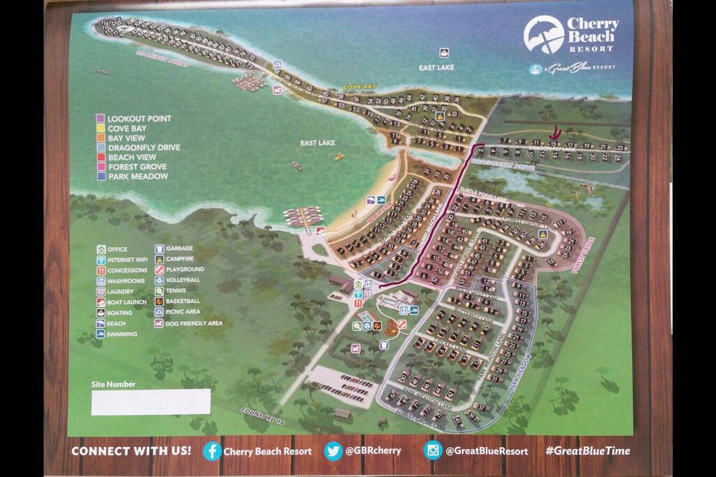 Map of the resort