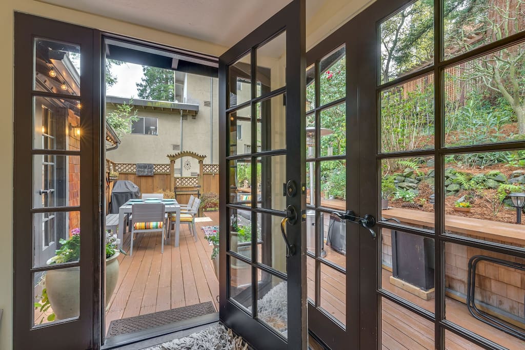 Welcome entrance to your private retreat