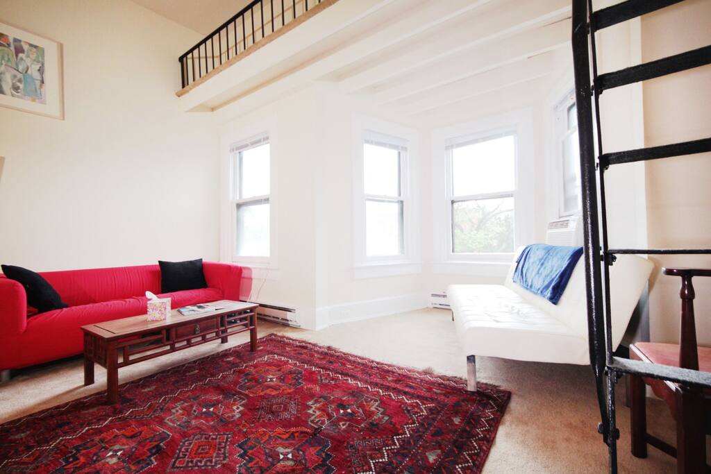 Futon can be used as a 3rd Bed