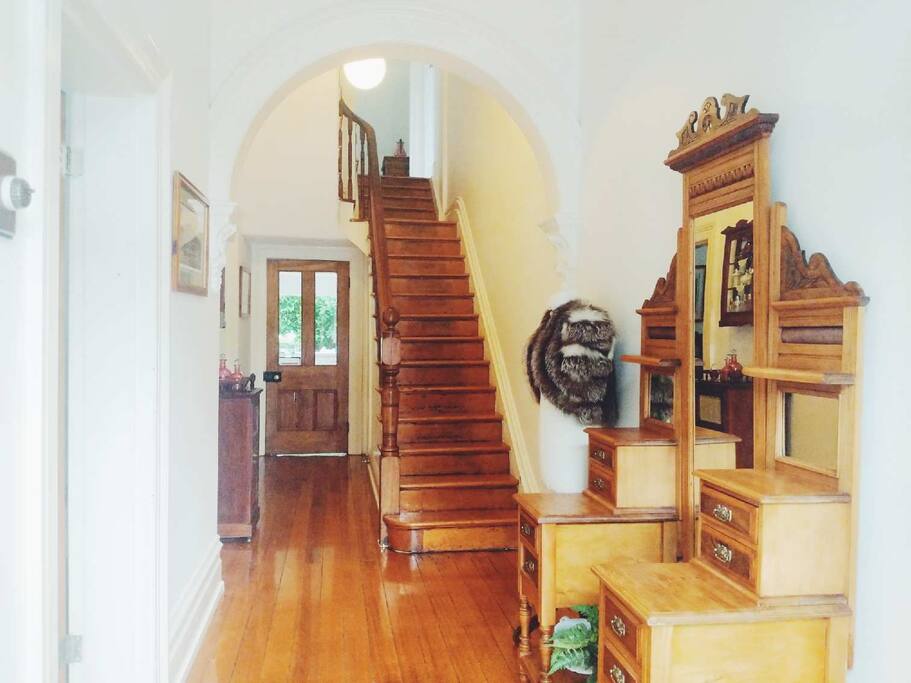 Entry and stairs to your bedroom