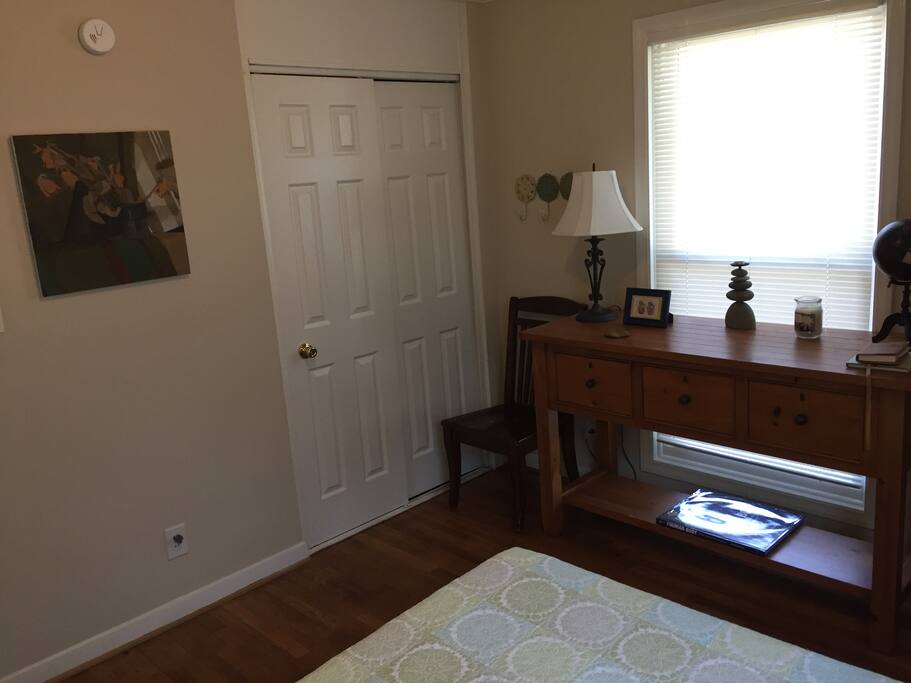 Closet and Desk space in room