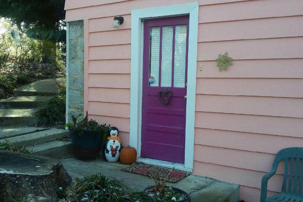 Private side entrance