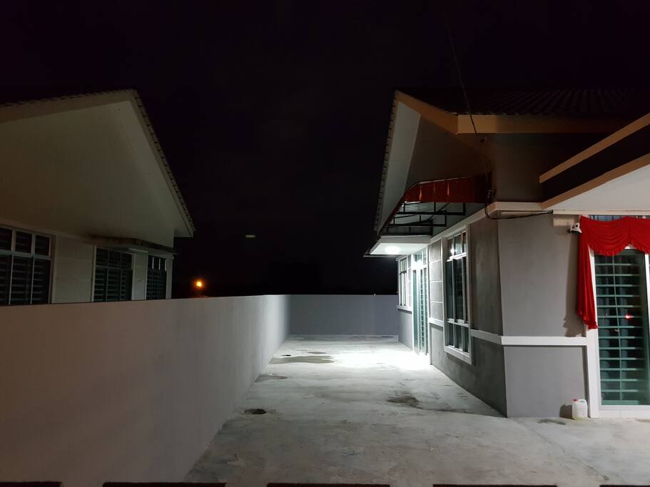 Outside