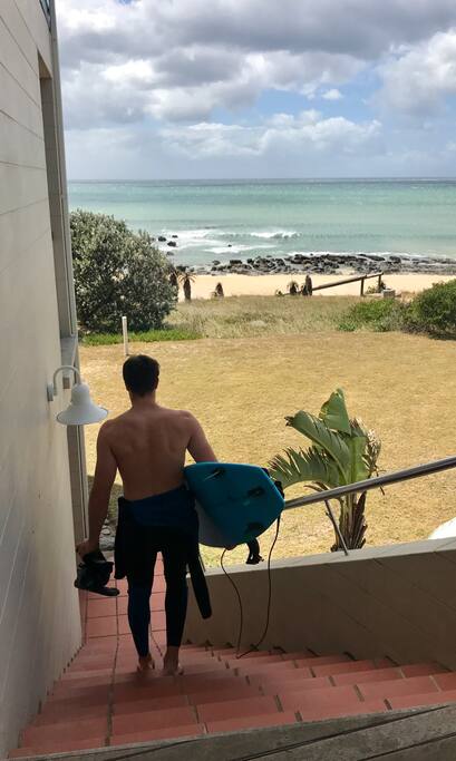 Direct access to the beach and world renowned surf spots.
