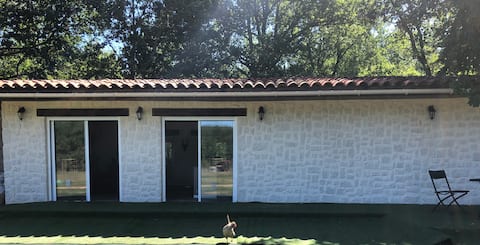 Luxury cottage and pool on eco-friendly micro-farm