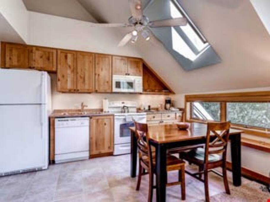 Entertain and enjoy meals together at the dining room table.