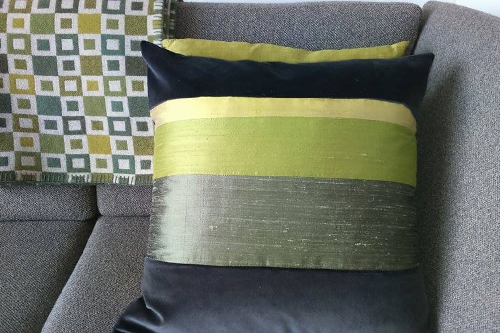 Beautiful handmade soft furnishing in every room.