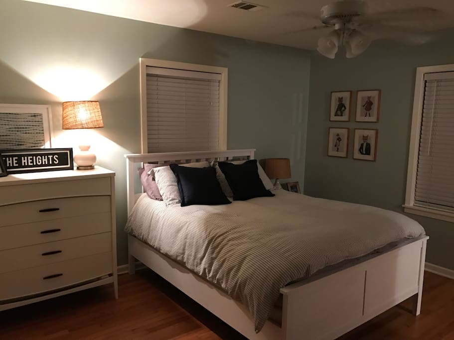 Master bedroom with full bath.