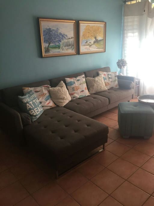 living area, 2 sofa beds one twin. one full