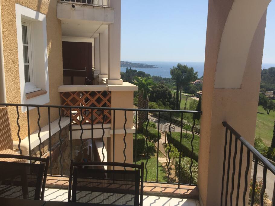 Vue sur mer de la terrasse