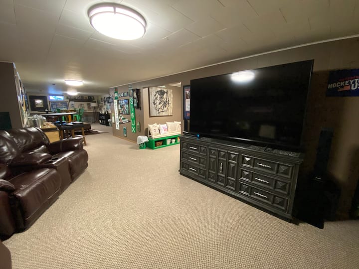 Lower Level 75” Smart TV