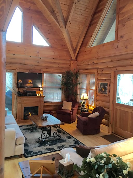 High ceilings, with lots of natural light.