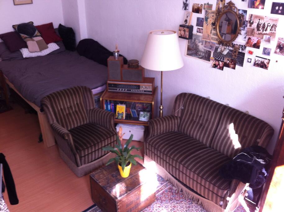 Your couch and bed :)