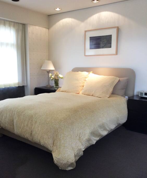Comfy queen-size bed