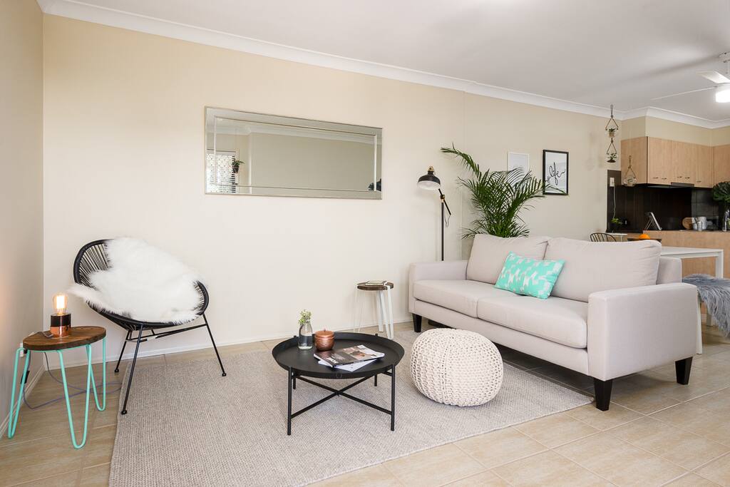 Cosy living area to chill out in air conditioning