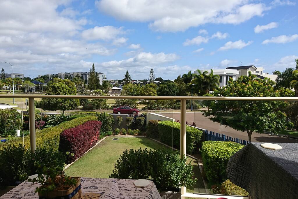 The view from my balcony, facing north.