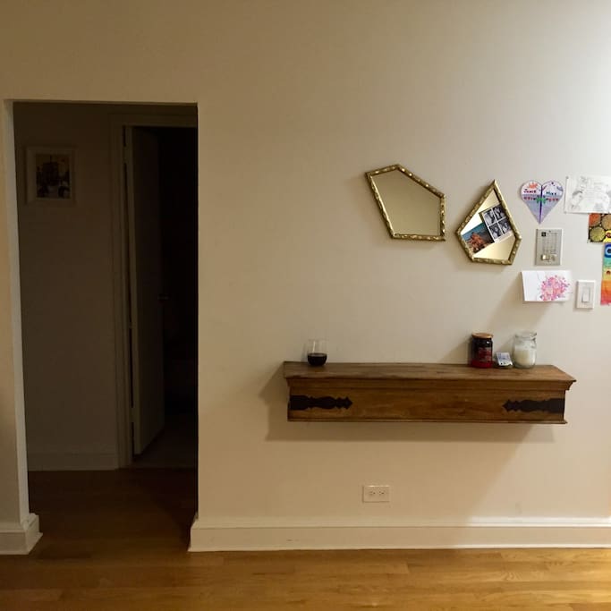 Open Living Room Into Bedroom/Bathroom