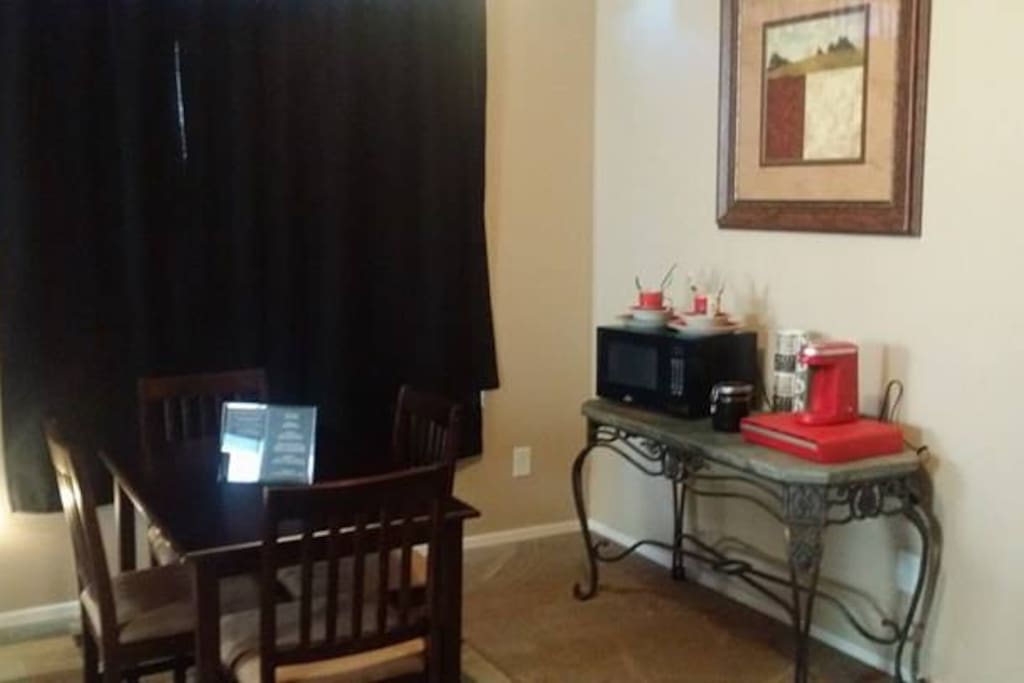 Private Dining, Coffee Maker, Coffee, Microwave In Master Suite For Guest Only Access