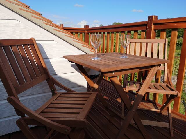 The new studio with a private terrace