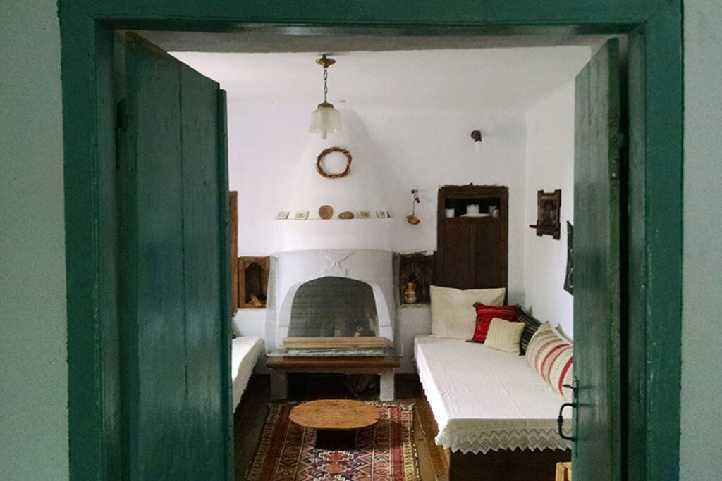 View of the main living room from the entrance hall of the house