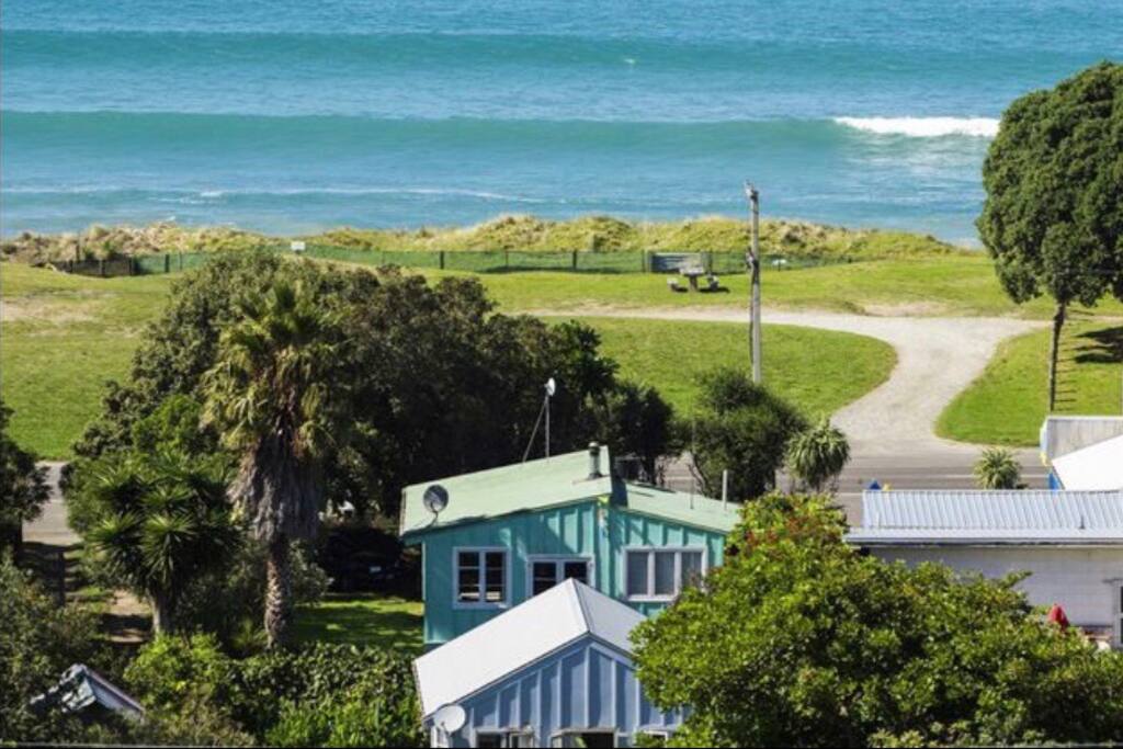 The front house in this photo is where you will be staying (this one is before Brian had a paint job)