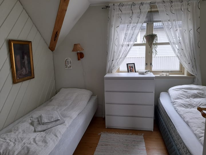 Spavaća soba s 2 kreveta za jednu osobu