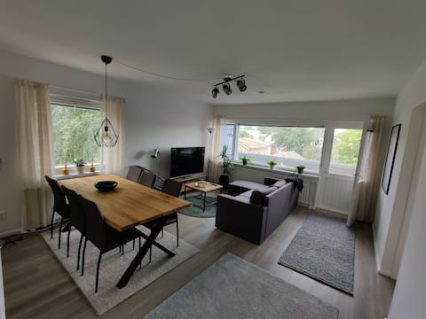 Bright apartment with a loft