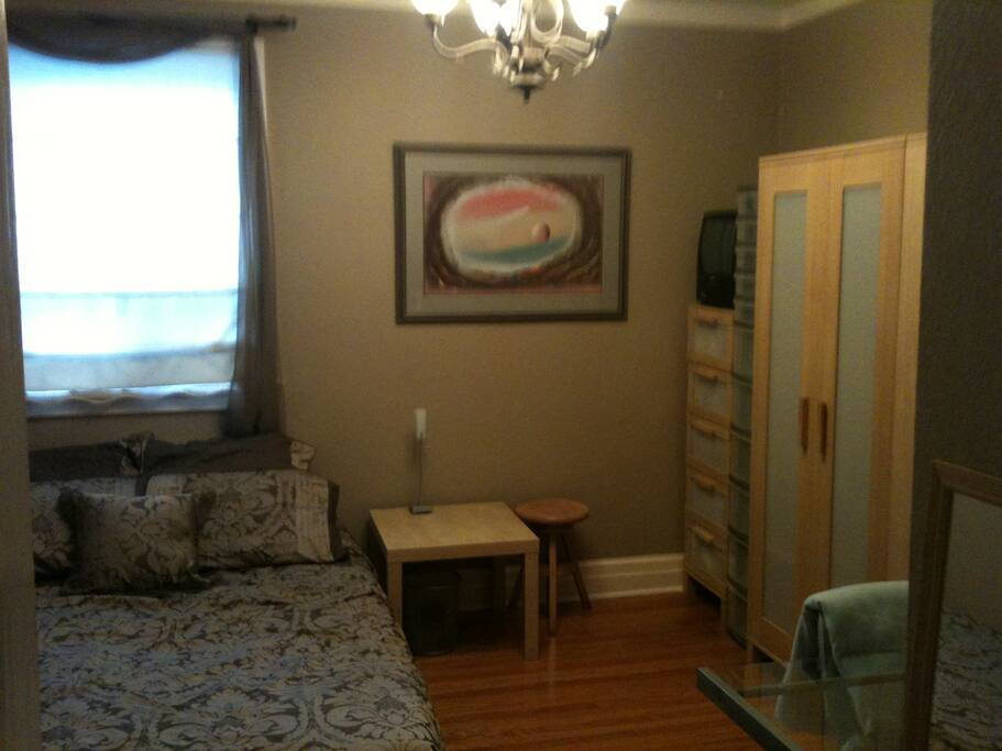 Bedroom furniture rearranged now to fit more closet space