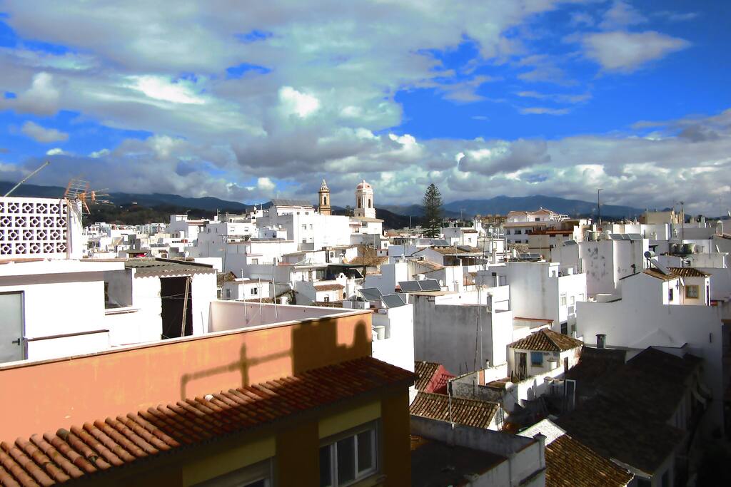 View from bedrooms to the old city center