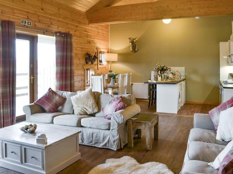 Popular Airbnb listing: Stagshead Lodge Luxury Family friendly - Rothbury in Northumberland