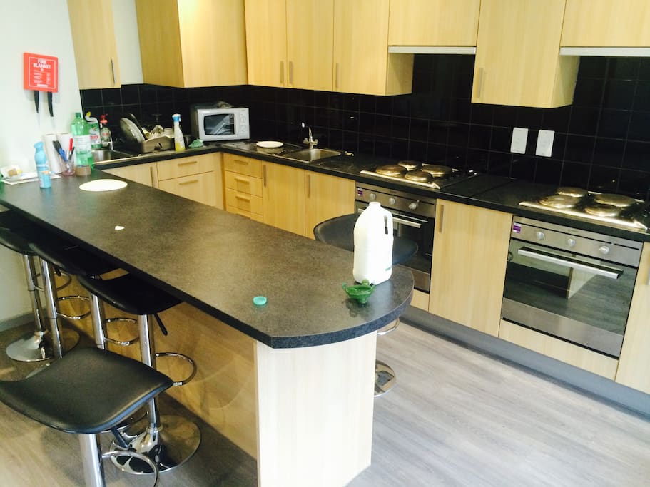 The shared kitchen