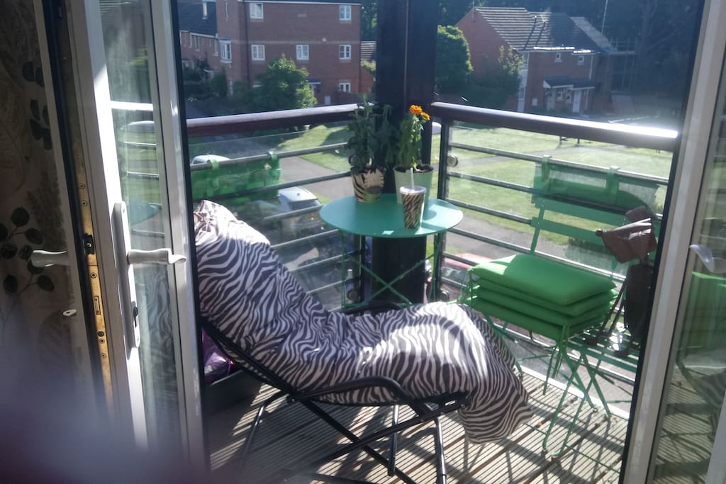 Balcony off of kitchen