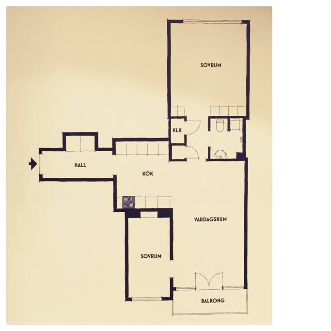 Apartment floor plan :)