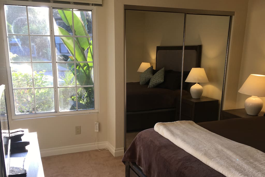Bedroom has 24" TV with Google Chromecast and DVD player and lots of great DVDs.