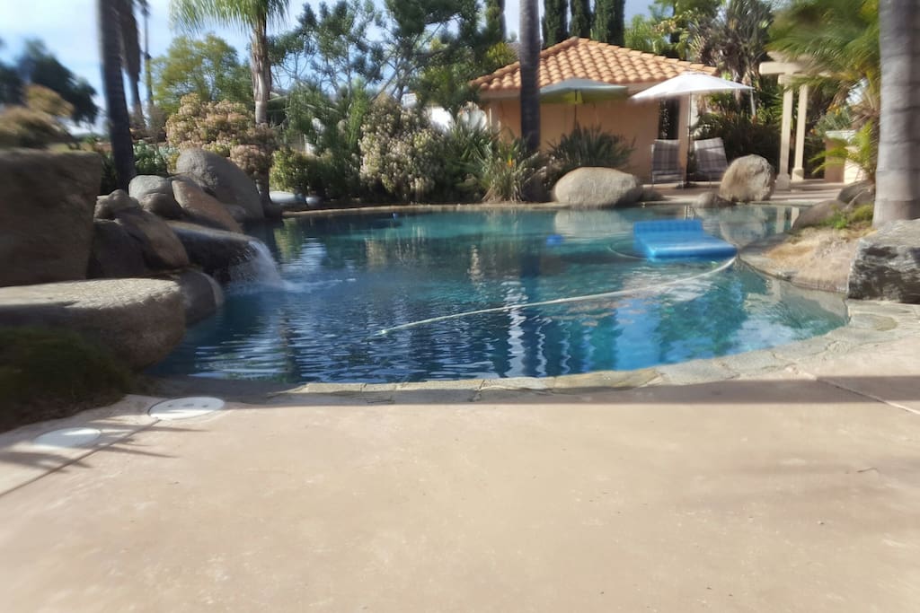 Beautiful pool with spa and patio
