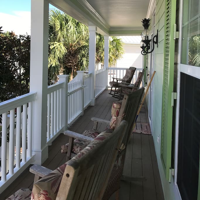Huge Front Porch with rockers