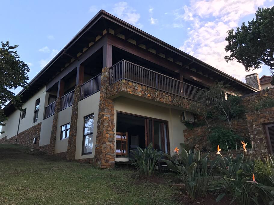 Villa with wrap around balcony upstairs