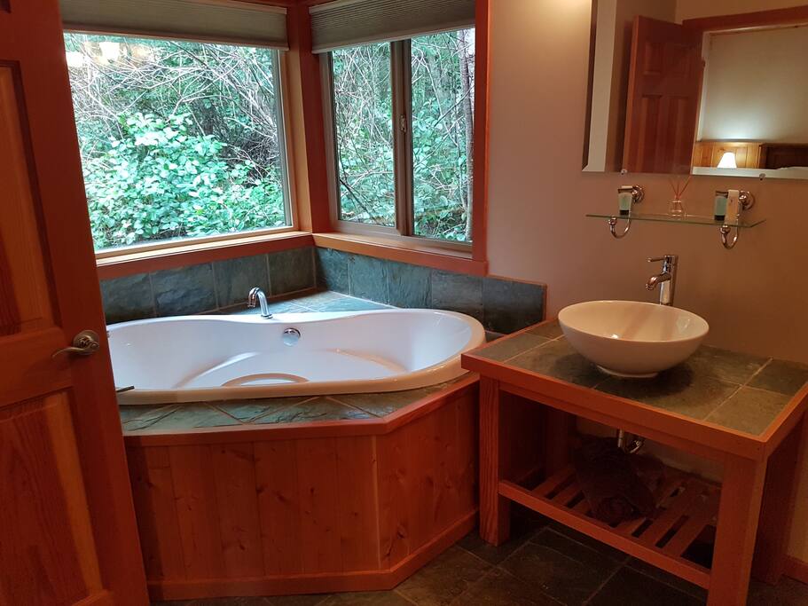 The Salal's deep soaker tub