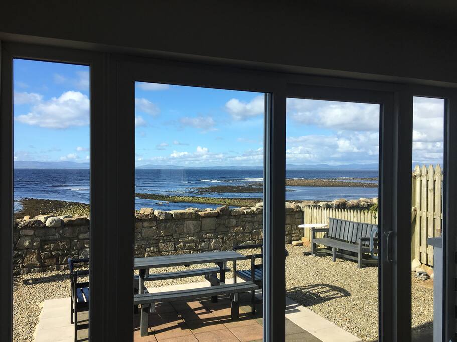 View from dining area